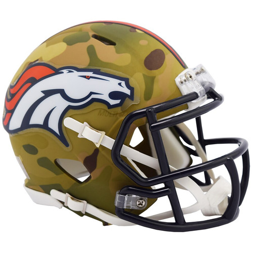 Denver Broncos Helmet Riddell Replica Full Size Speed Style Camo Alternate