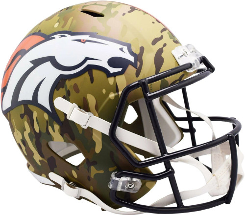 Denver Broncos Helmet Riddell Authentic Full Size Speed Style Camo Alternate