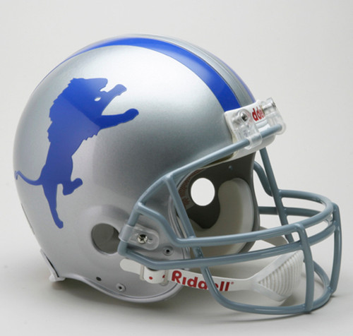 Detroit Lions Helmet Riddell Authentic Full Size VSR4 Style 1960-1969 Throwback