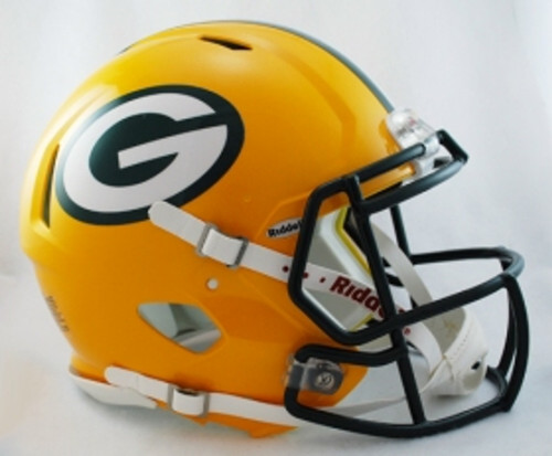 Green Bay Packers Helmet Riddell Authentic Full Size Speed Style