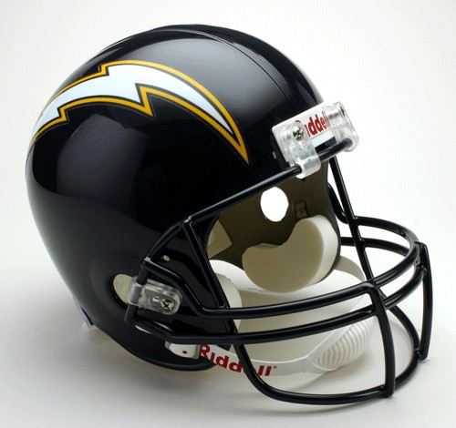 Los Angeles Chargers Helmet Riddell Replica Full Size VSR4 Style 1988-2006 Throwback