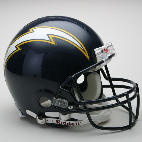 Los Angeles Chargers Helmet Riddell Authentic Full Size VSR4 Style 1988-2006 Throwback