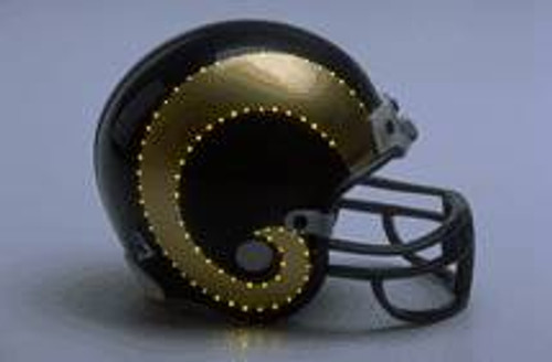 Los Angeles Rams Helmet Riddell Replica Mini VSR4 Style Fiber Optic