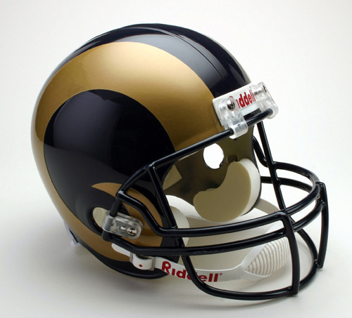 Los Angeles Rams Helmet Riddell Replica Full Size VSR4 Style