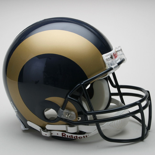 Los Angeles Rams Helmet Riddell Authentic Full Size VSR4 Style 2000-2016 Throwback