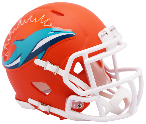 Miami Dolphins Helmet Riddell Replica Mini Speed Style AMP Alternate