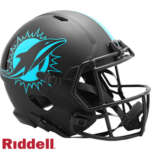 Miami Dolphins Helmet Riddell Authentic Full Size Speed Style Eclipse Alternate