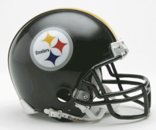 Pittsburgh Steelers Replica Mini Helmet w/ Z2B Face Mask