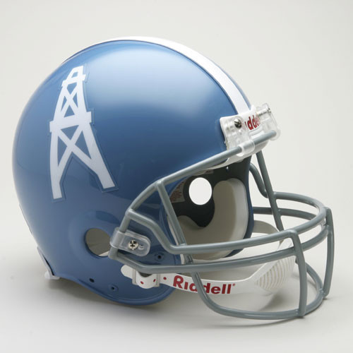 Houston Oilers Helmet Riddell Authentic Full Size VSR4 Style 1960-1962 Throwback