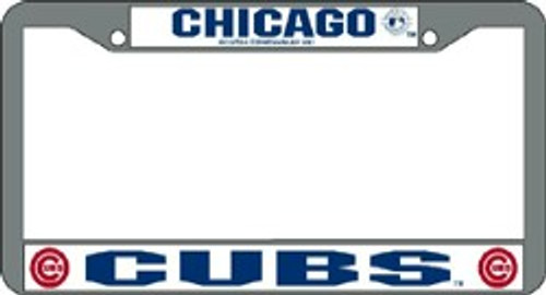 Chicago Cubs License Plate Frame Chrome