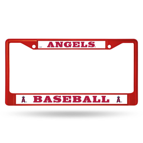 Los Angeles Angels License Plate Frame Metal Red