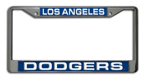 Los Angeles Dodgers License Plate Frame Laser Cut Chrome