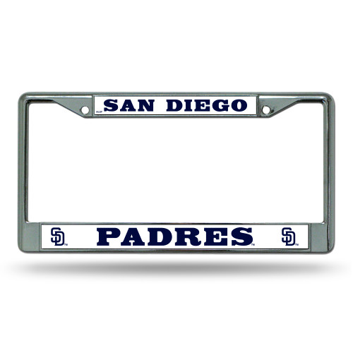 San Diego Padres License Plate Frame Chrome
