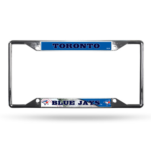 Toronto Blue Jays License Plate Frame Chrome EZ View