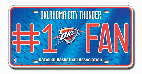 Oklahoma City Thunder License Plate #1 Fan