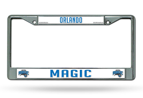 Orlando Magic License Plate Frame Chrome