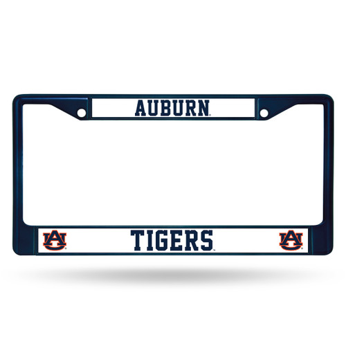 Auburn Tigers License Plate Frame Metal Navy