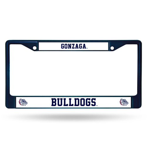 Gonzaga Bulldogs License Plate Frame Metal Navy