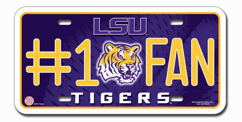 LSU Tigers License Plate #1 Fan