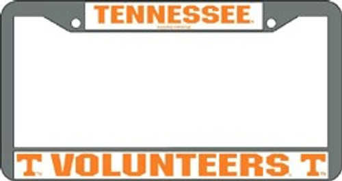 Tennessee Volunteers License Plate Frame Chrome