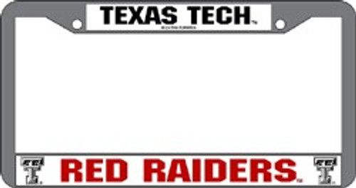 Texas Tech Red Raiders License Plate Frame Chrome