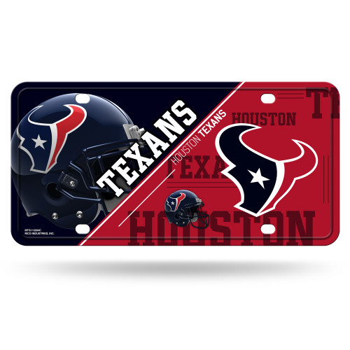 Houston Texans License Plate Metal