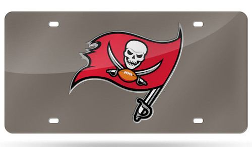 Tampa Bay Buccaneers License Plate Laser Cut Black