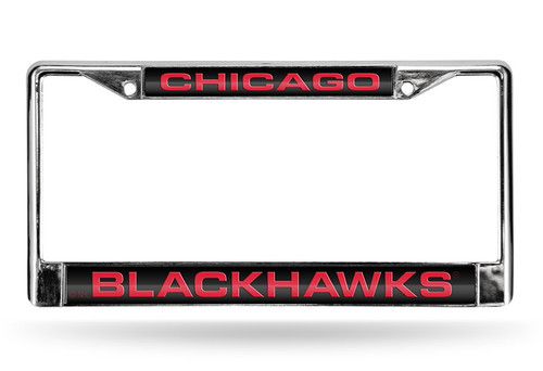 Chicago Blackhawks License Plate Frame Laser Cut