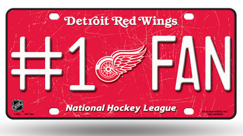 Detroit Red Wings License Plate #1 Fan