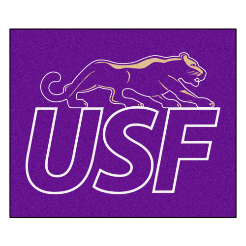 University of Sioux Falls - Sioux Falls Cougars Tailgater Mat "Cougar & USF" Logo Purple