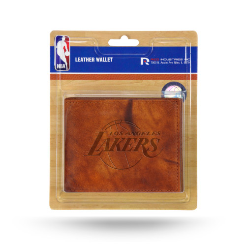 Los Angeles Lakers Wallet Billfold Leather Embossed
