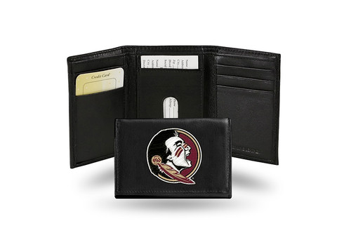 Florida State Seminoles Wallet Trifold Leather Embroidered