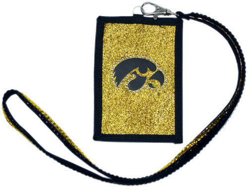 Iowa Hawkeyes Wallet Beaded Lanyard Style