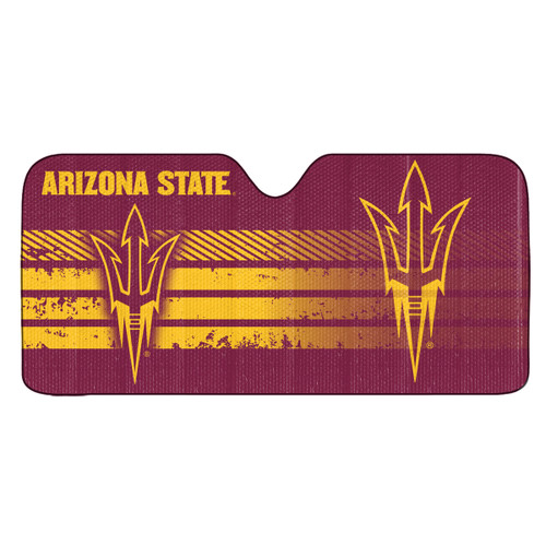 Arizona State University - Arizona State Sun Devils Auto Shade Primary Logo, Alternate Logo and Wordmark Maroon & Gold