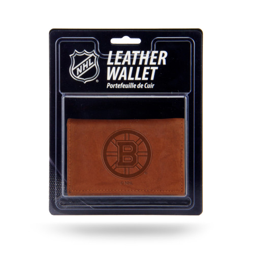 Boston Bruins Leather Embossed Trifold Wallet