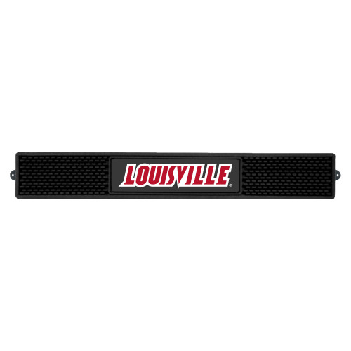University of Louisville - Louisville Cardinals Drink Mat "Louisville" Wordmark Black