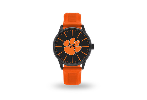 Clemson Tigers Watch Men's Cheer Style with Orange Watch Band