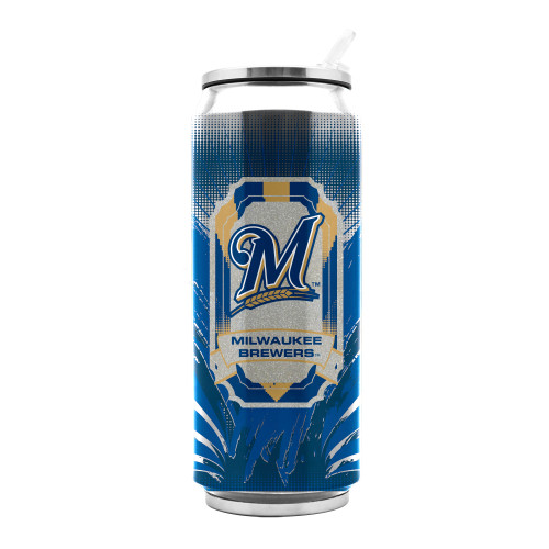 Milwaukee Brewers Thermo Can Stainless Steel 16.9oz