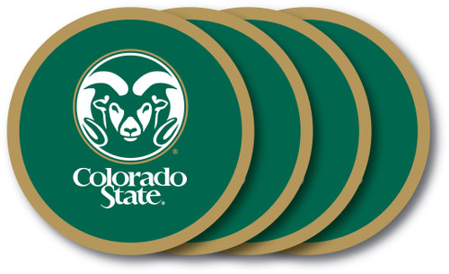 Colorado State Univ Coaster Set 4-Pk.