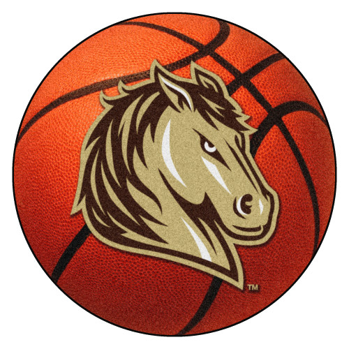 Southwest Minnesota State University - Southwest Minnesota State Mustangs Basketball Mat "Mustang" Logo Orange