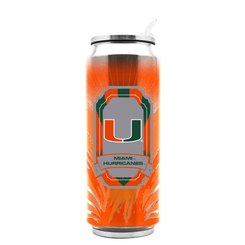 Miami Hurricanes Ss Thermocan - Large (16.9 Oz)