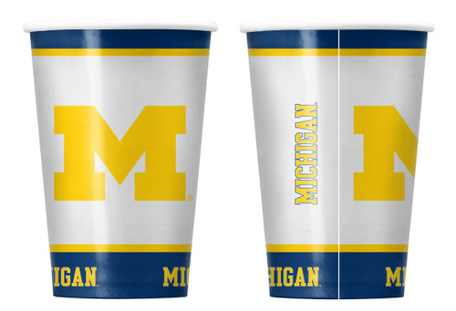 Michigan Wolverines Disposable Paper Cups