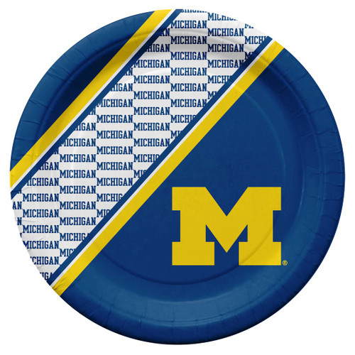 Michigan Wolverines Disposable Paper Plates