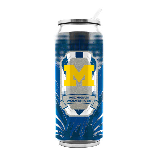 Michigan Wolverines Stainless Steel Thermo Can - 16.9 ounces