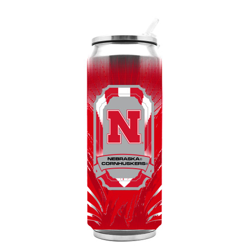 Nebraska Cornhuskers Thermo Can Stainless Steel 16.9oz