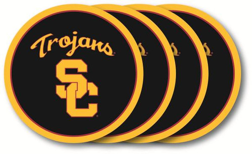 USC Trojans Coaster Set 4-Pk.