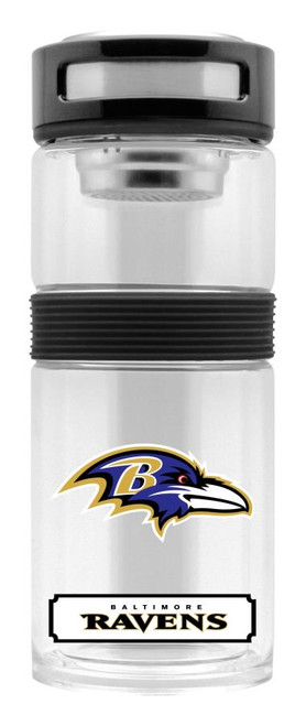 Baltimore Ravens Sport Bottle 24oz Plastic Infuser Style