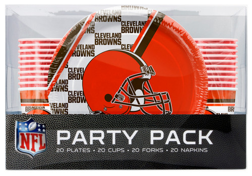 Cleveland Browns Party Pack 80 Piece