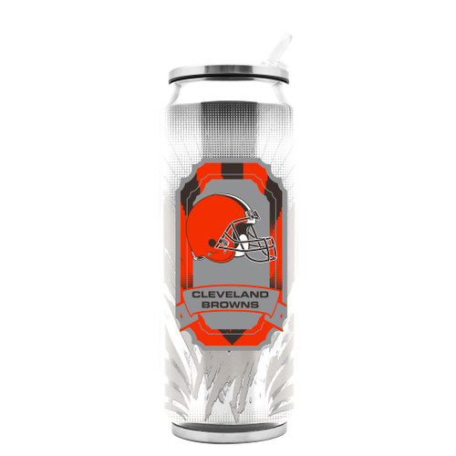 Cleveland Browns Stainless Steel Thermo Can - 16.9 ounces