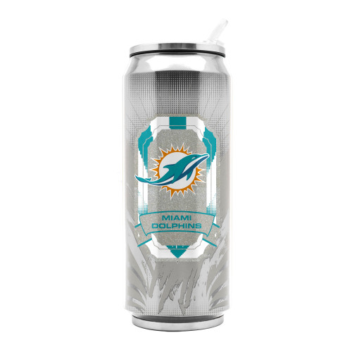 Miami Dolphins Stainless Steel Thermo Can - 16.9 ounces